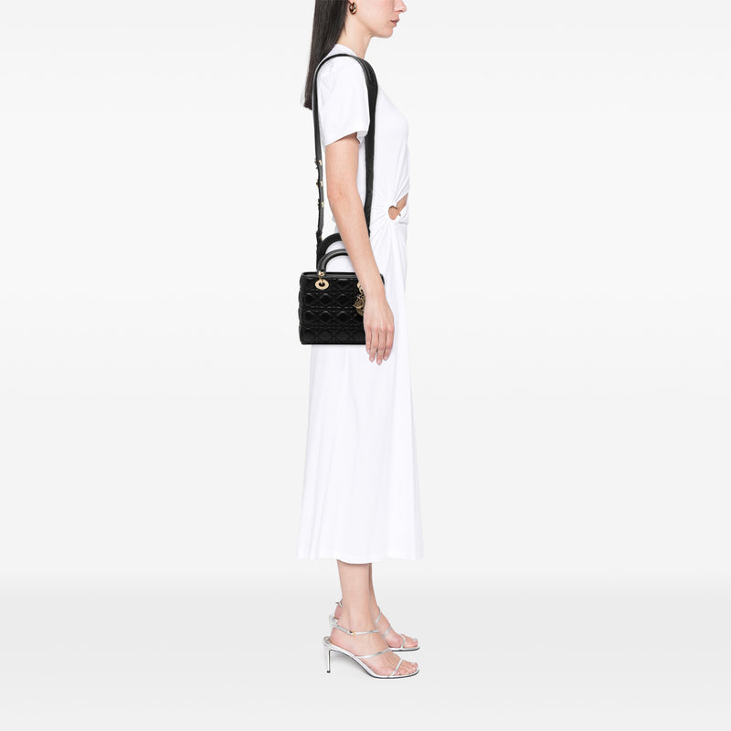 Small Lambskin Cannage My ABCDior Lady Dior - Image 7