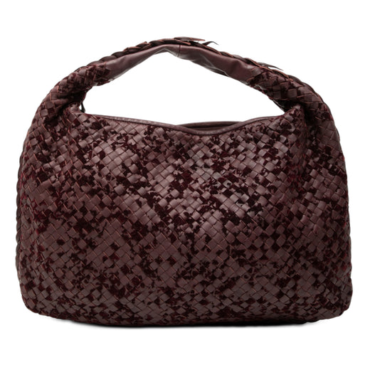 Medium Velvet Speckled Nappa Intrecciato Veneta Hobo - Image 1