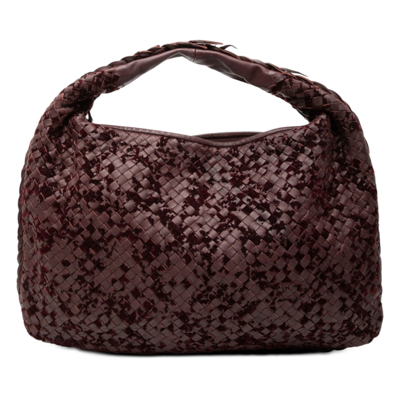 Medium Velvet Speckled Nappa Intrecciato Veneta Hobo