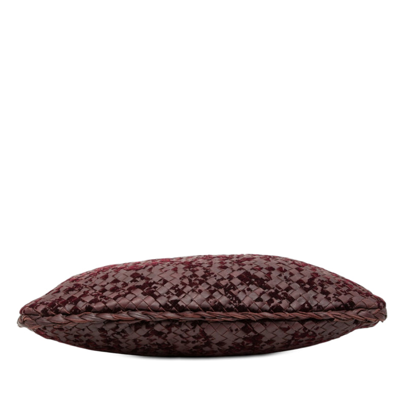 Medium Velvet Speckled Nappa Intrecciato Veneta Hobo - Image 3