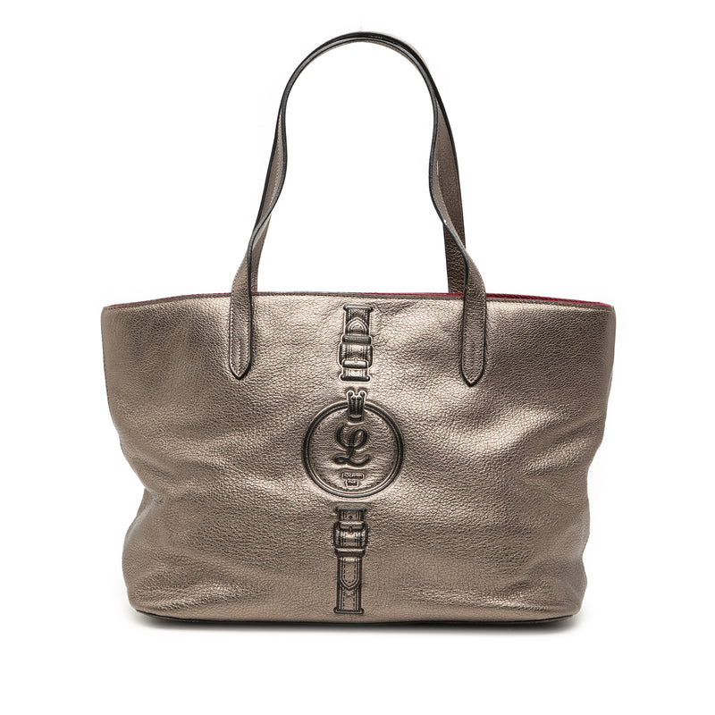 Metallic Leather Tote