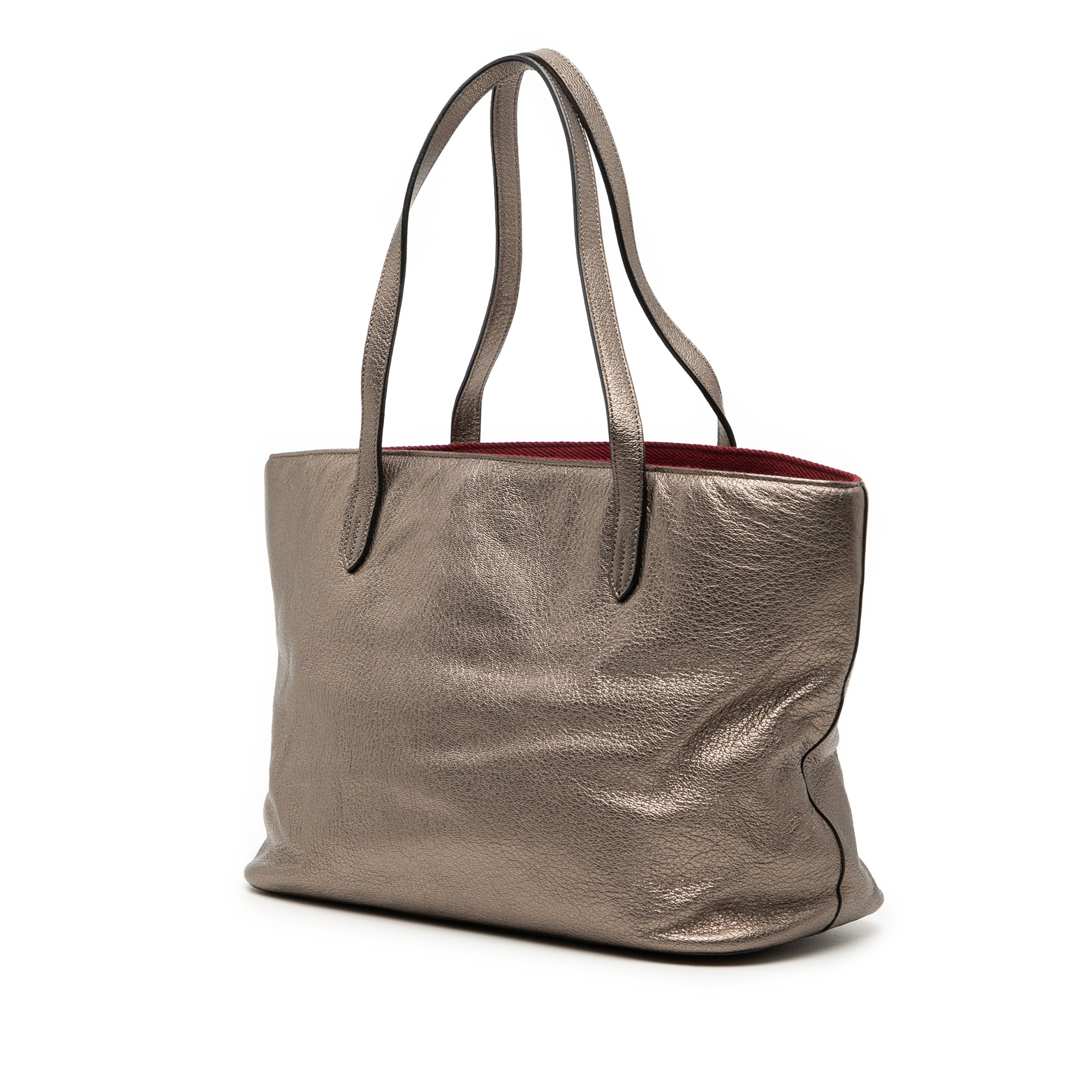 Metallic Leather Tote - Image 2