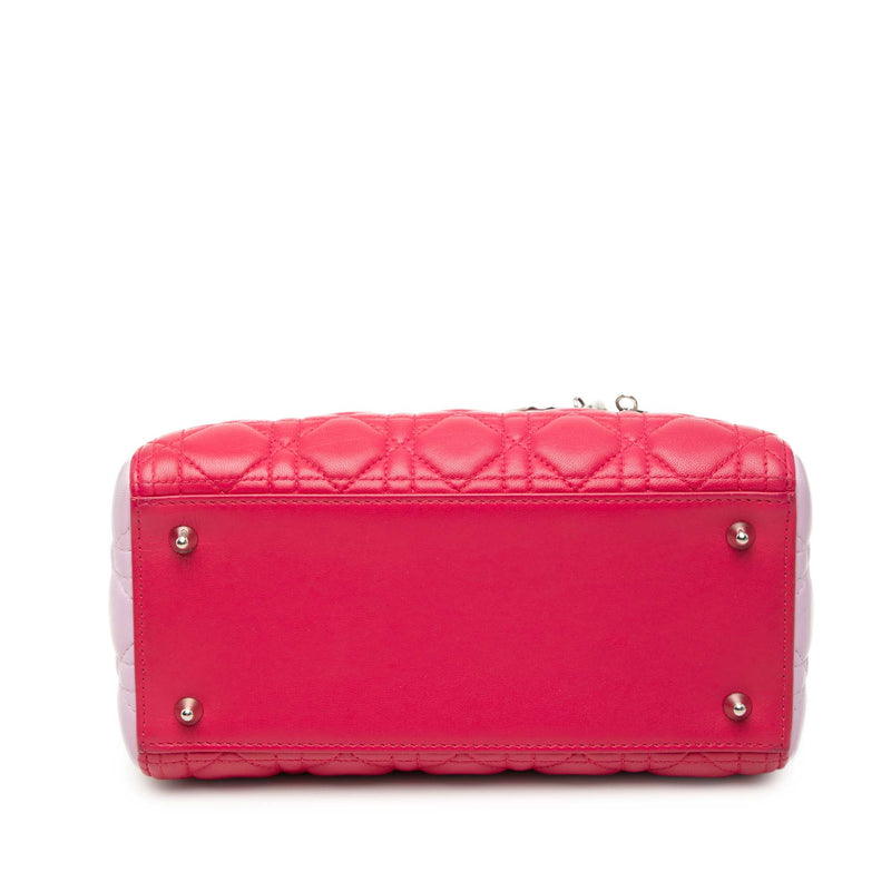 Medium Tricolor Lambskin Cannage Lady Dior - Image 3