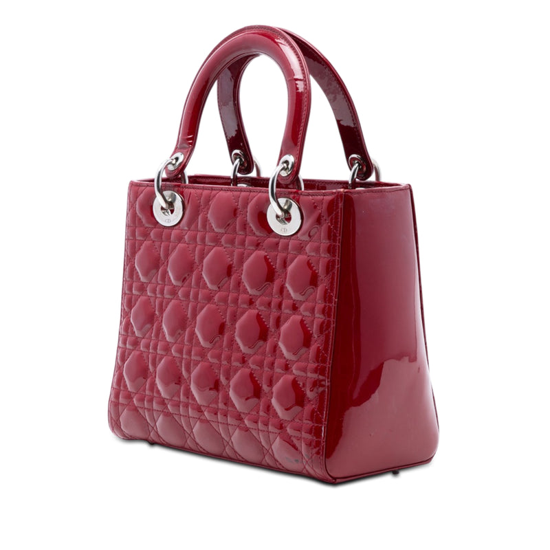 Medium Patent Cannage Lady Dior - Image 2