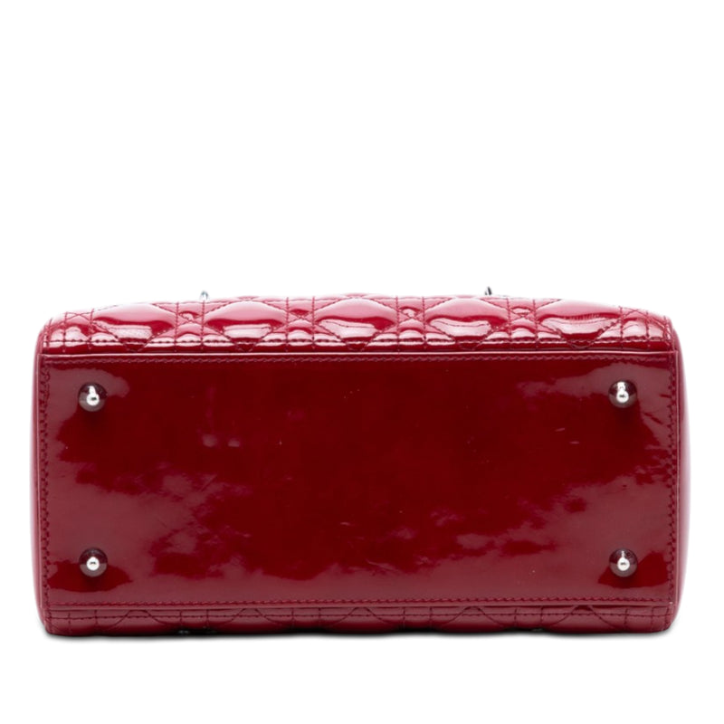 Medium Patent Cannage Lady Dior - Image 3