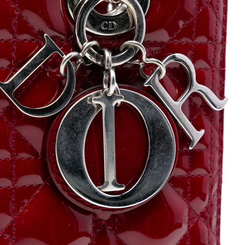 Medium Patent Cannage Lady Dior - Image 6