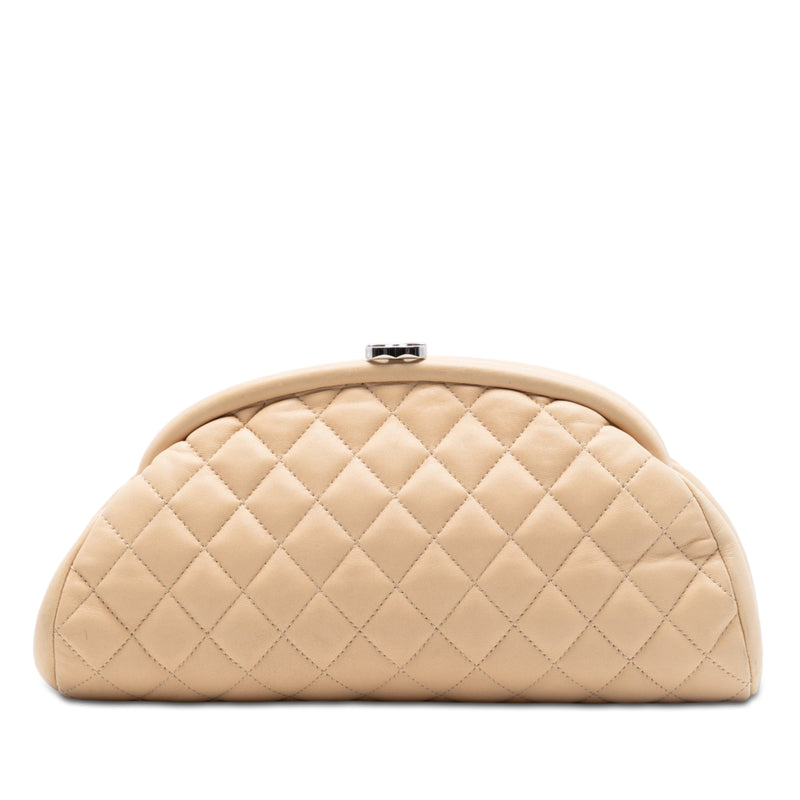 Quilted Lambskin Timeless Kisslock Clutch
