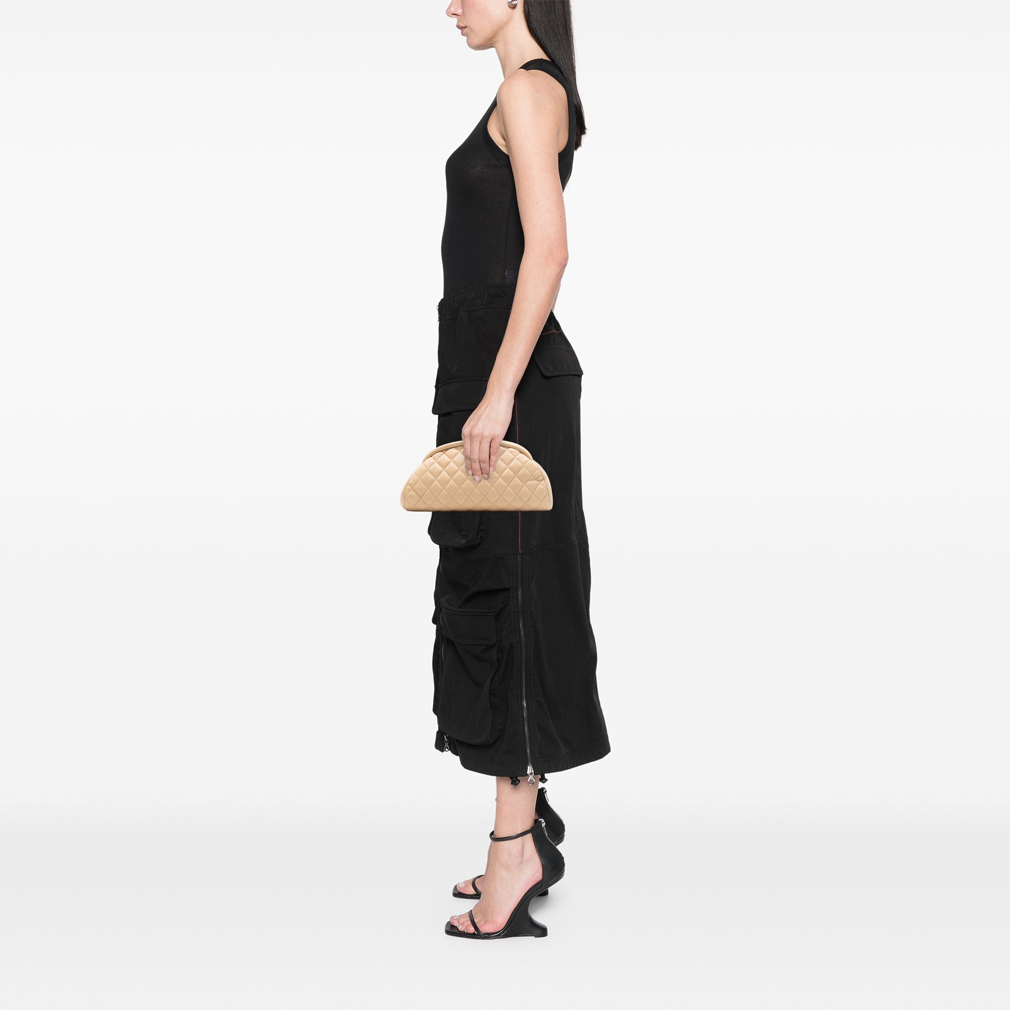 Quilted Lambskin Timeless Kisslock Clutch - Image 6
