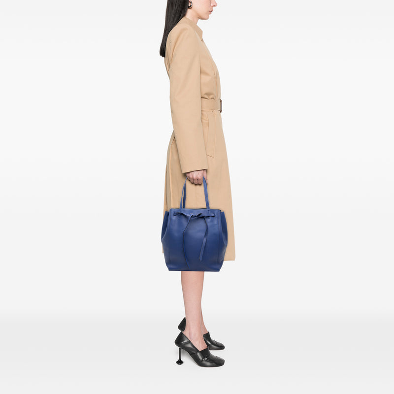 Small Leather Phantom Cabas Tote - Image 7