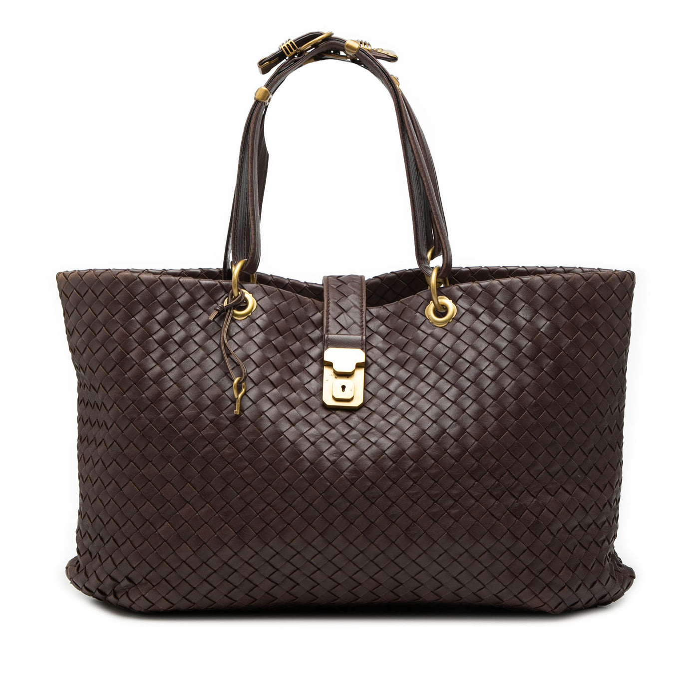 Large Nappa Intrecciato Capri Tote - Image 1