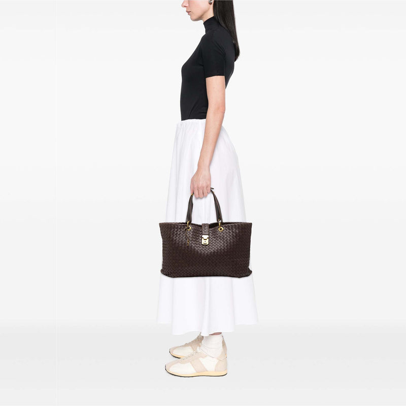 Large Nappa Intrecciato Capri Tote - Image 7