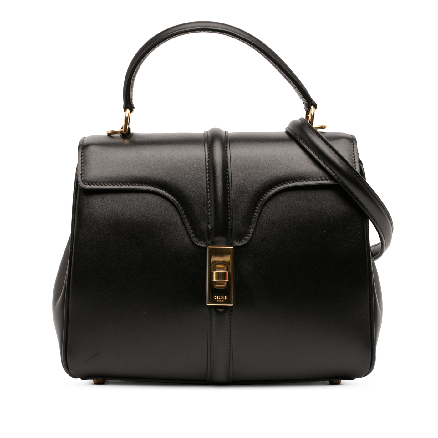 Small Leather 16 Satchel - Image 1