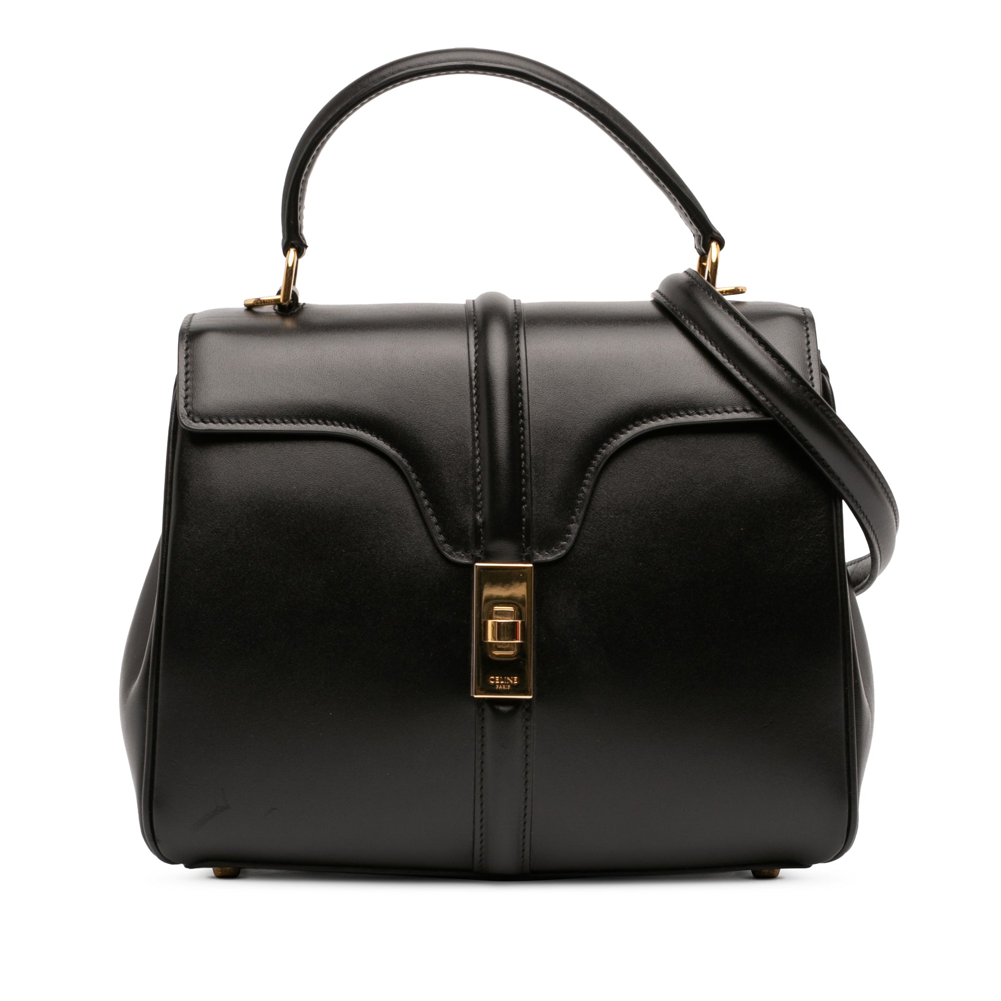Small Leather 16 Satchel - Image 1