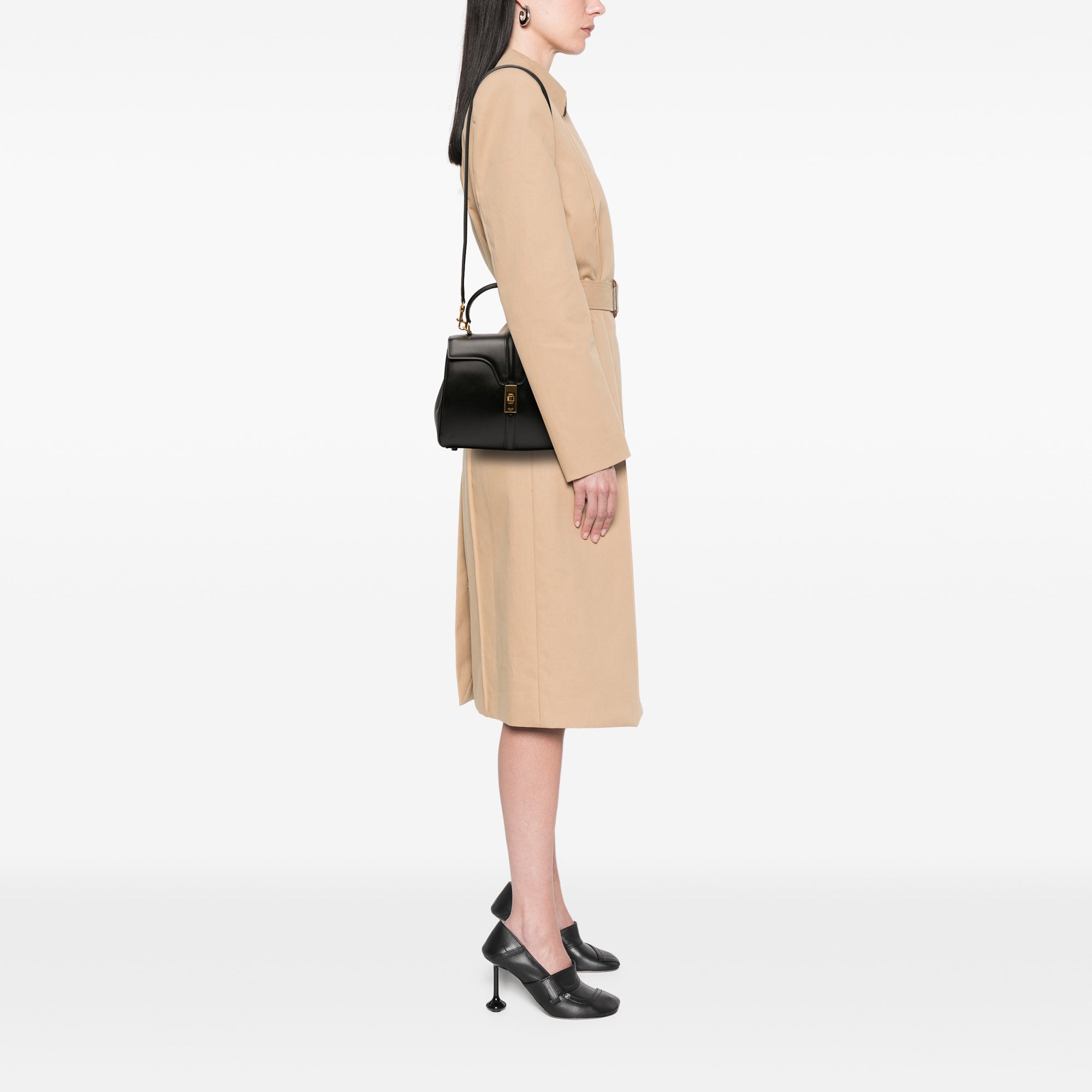 Small Leather 16 Satchel - Image 10