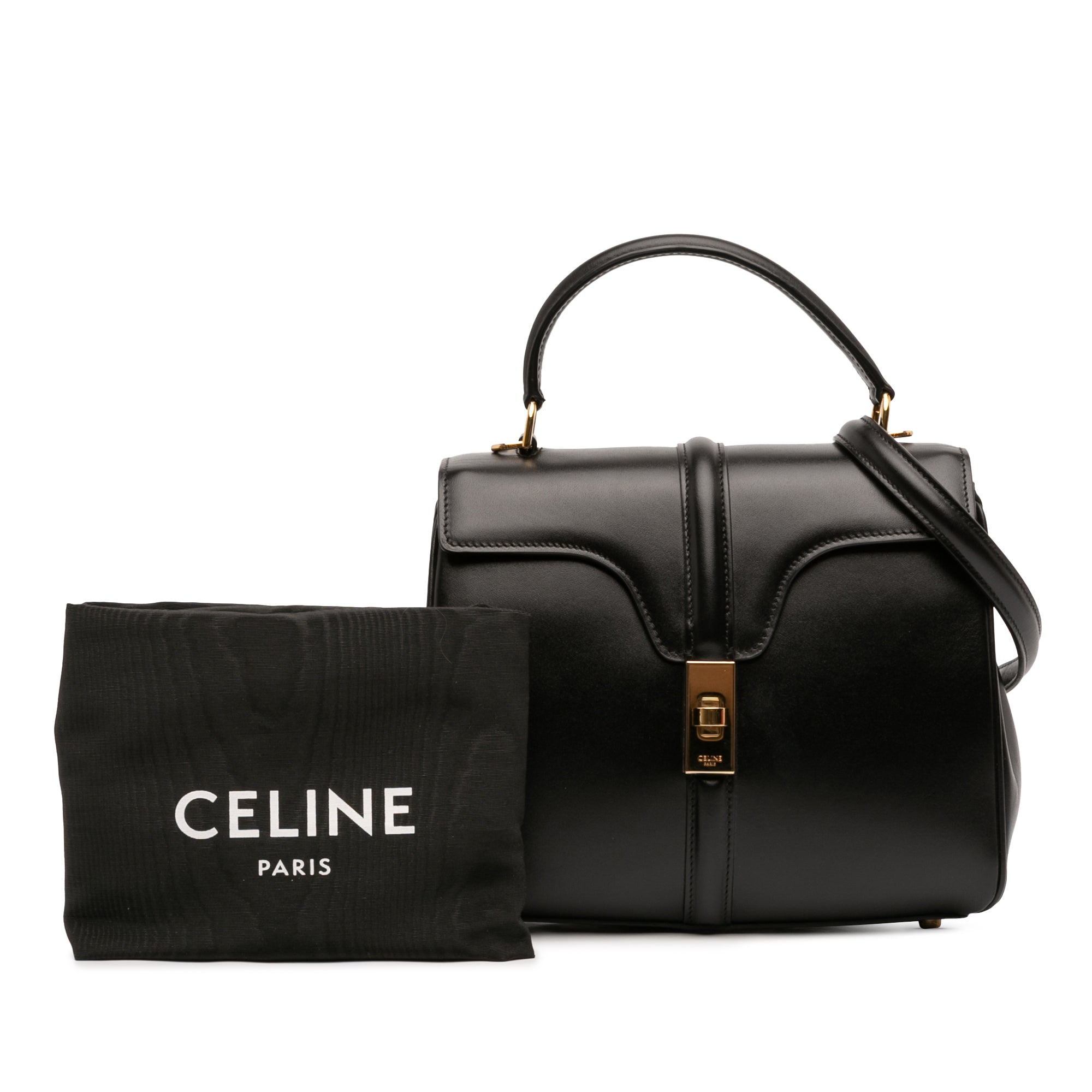 Small Leather 16 Satchel - Image 11