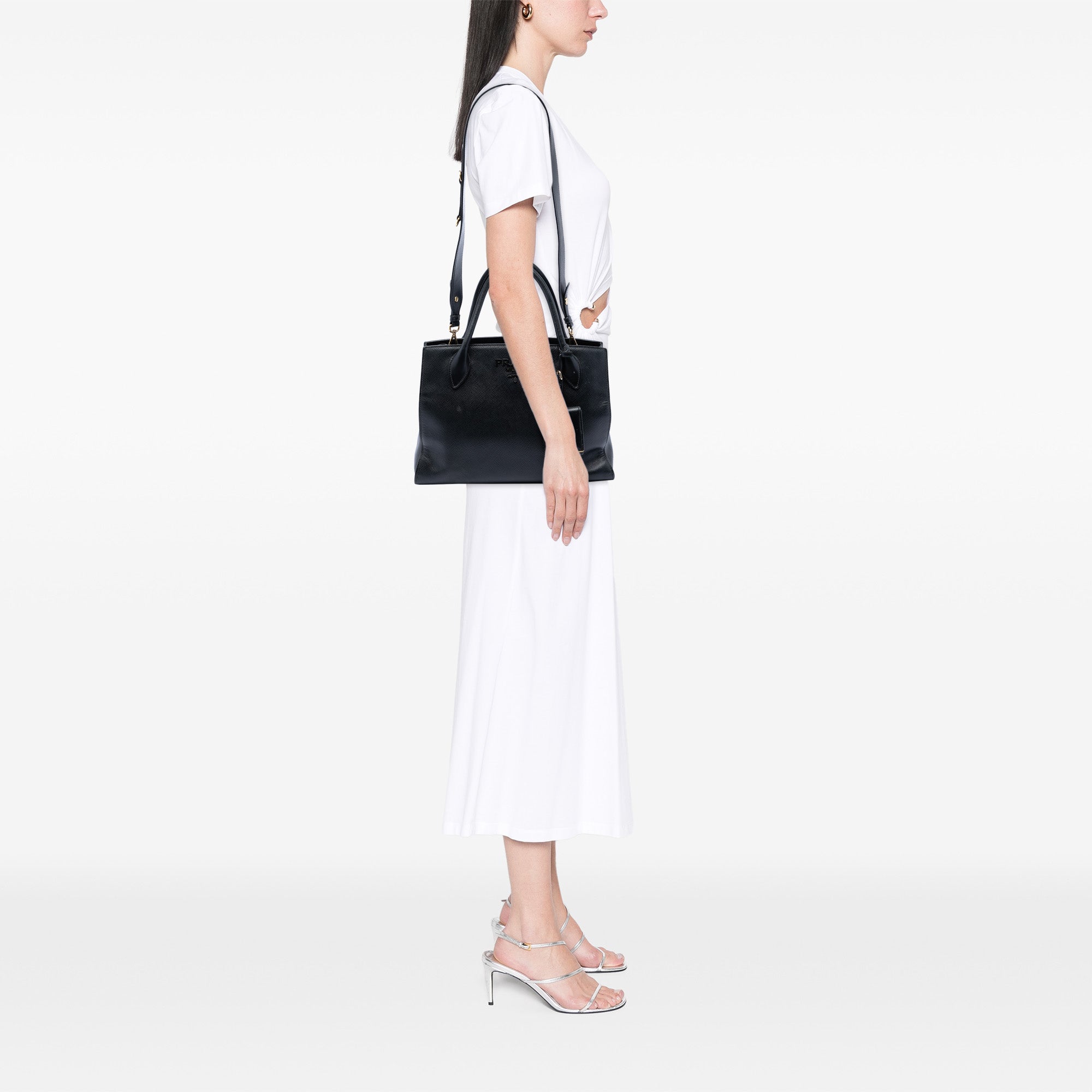 Saffiano Cuir Monochrome Satchel - Image 6