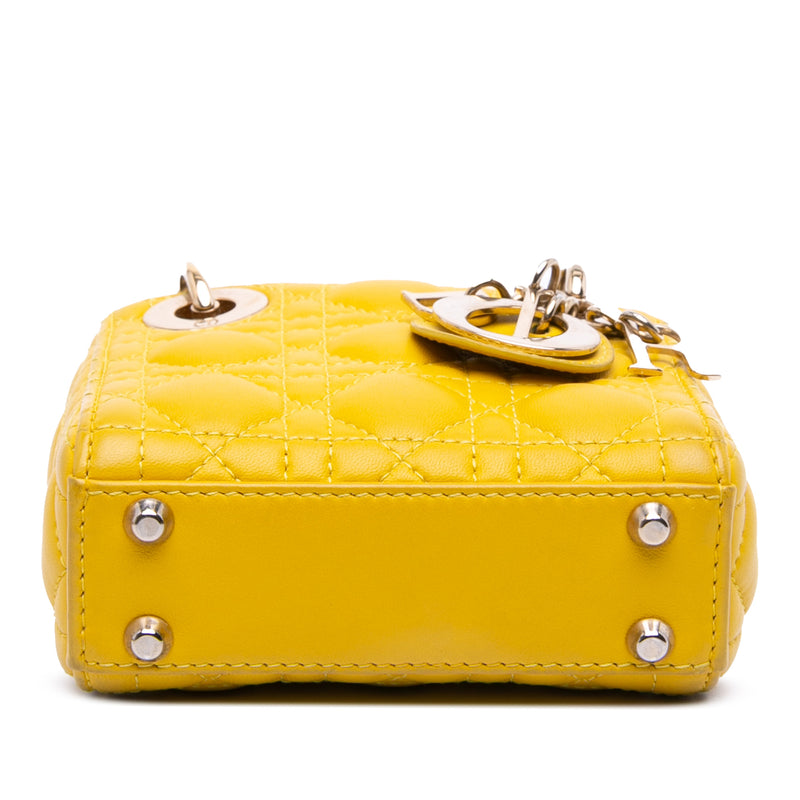 Micro Lambskin Cannage Lady Dior - Image 3