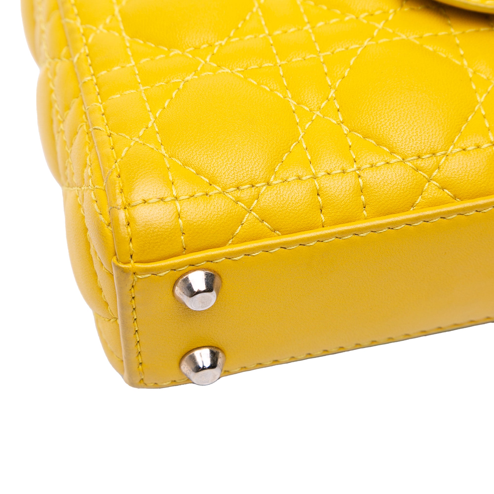 Micro Lambskin Cannage Lady Dior - Image 7