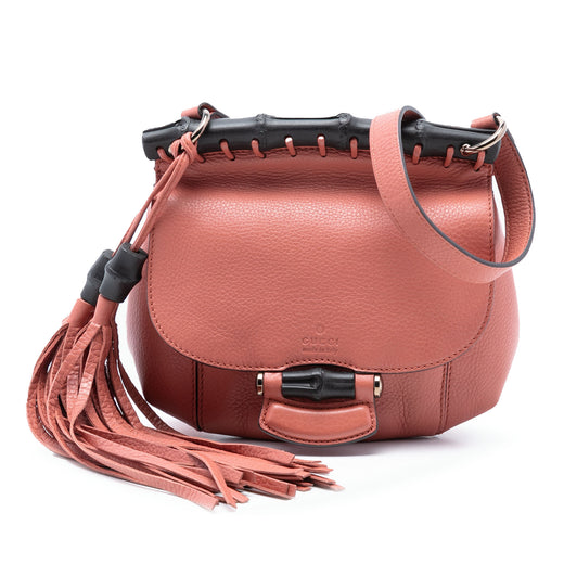 Small Leather Bamboo Nouveau Fringe Crossbody - Image 1