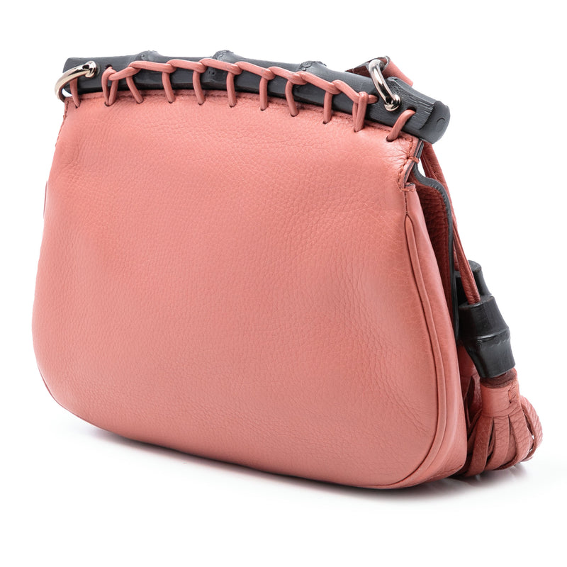 Small Leather Bamboo Nouveau Fringe Crossbody - Image 2