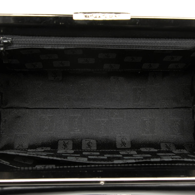 Leather Top Handle Frame Bag - Image 4