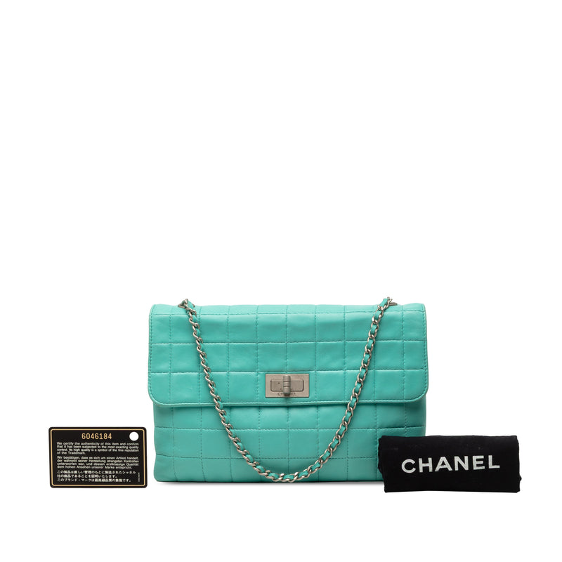 Chocolate Bar Lambskin Reissue 2.55 Chain Handbag - Image 9