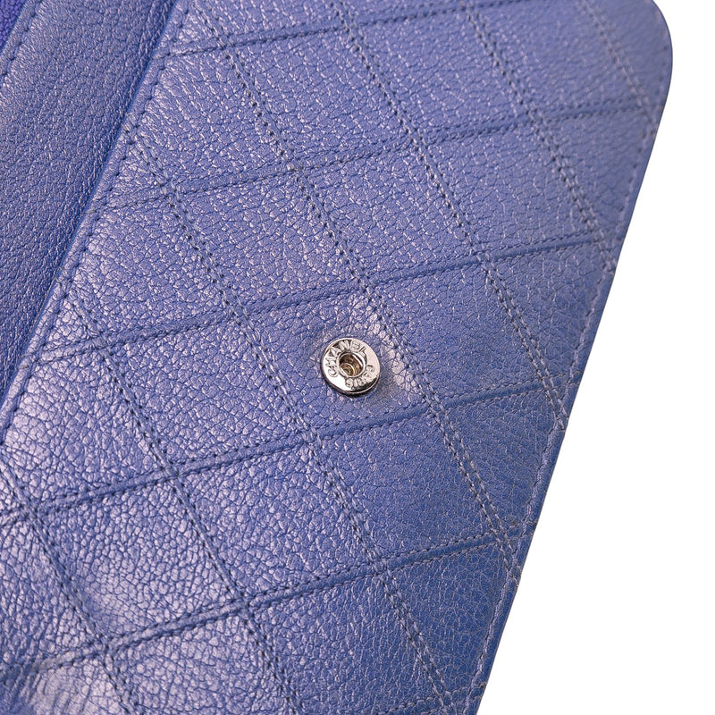 CC Calfskin Double Stitched Wallet on Chain - Image 10