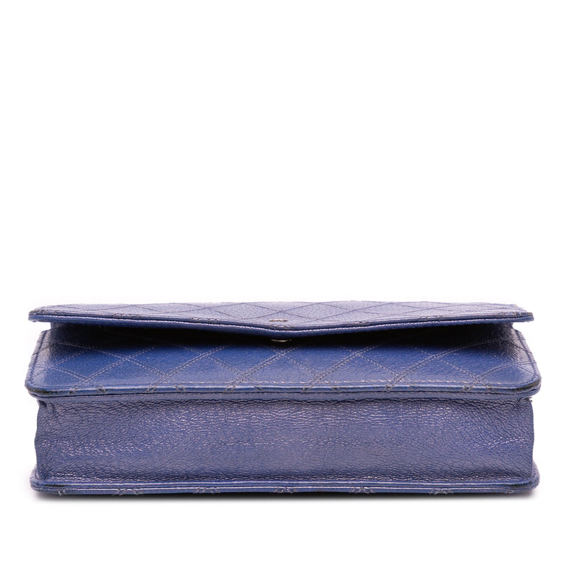 CC Calfskin Double Stitched Wallet on Chain - Image 3