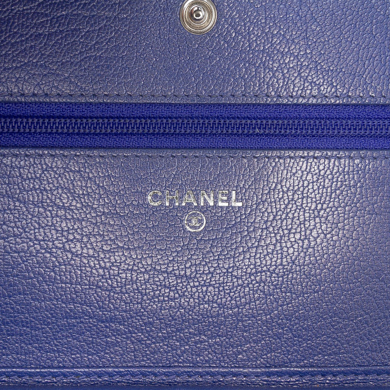 CC Calfskin Double Stitched Wallet on Chain - Image 5