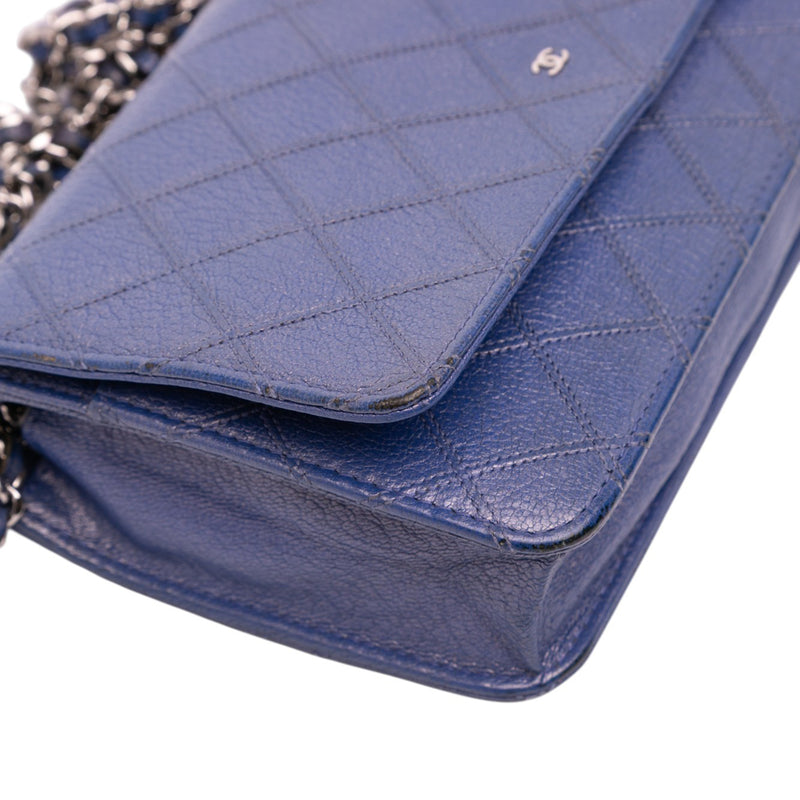 CC Calfskin Double Stitched Wallet on Chain - Image 7