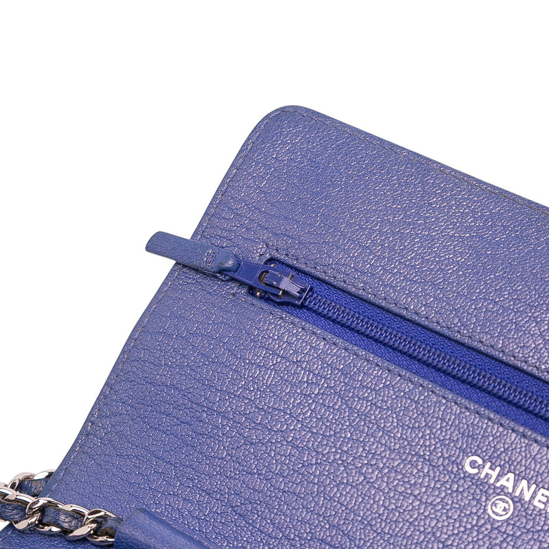 CC Calfskin Double Stitched Wallet on Chain - Image 9