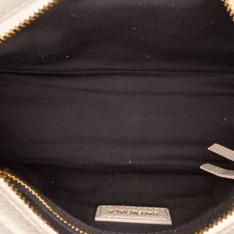 Mini Goatskin Motocross Classic Metallic Edge City Satchel - Image 4