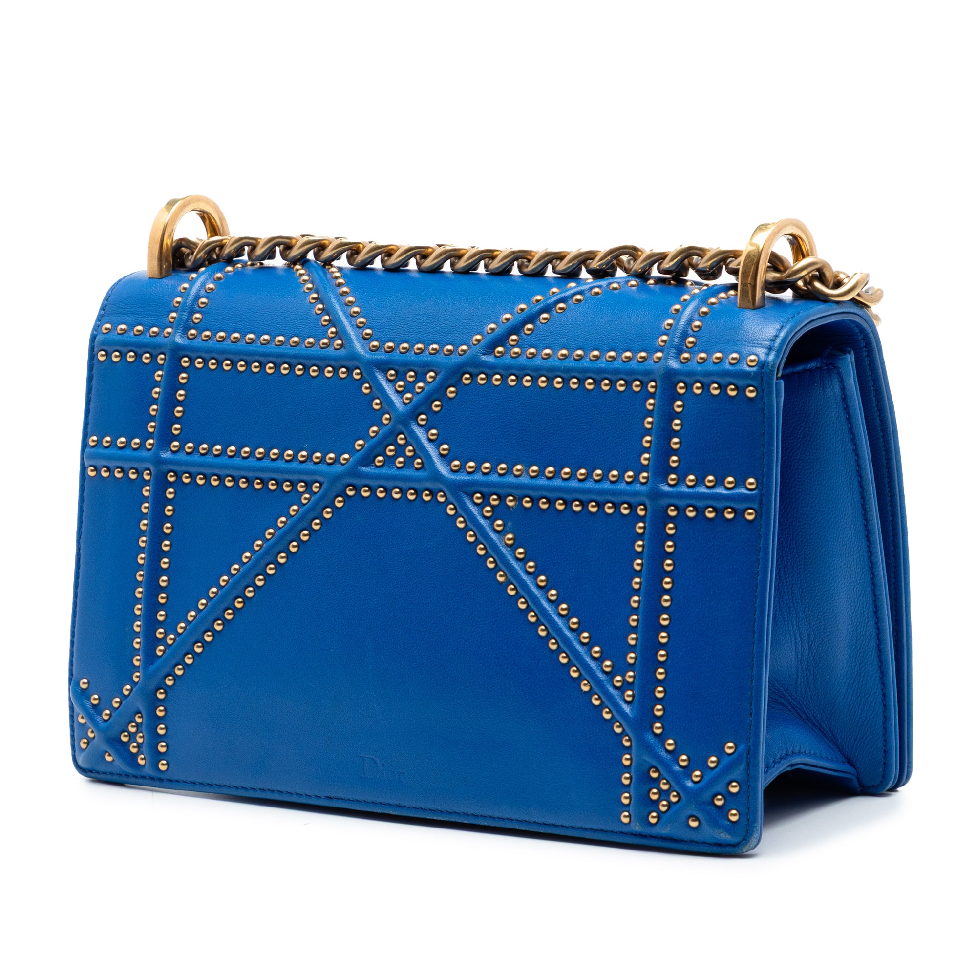 Small Studded Lambskin Diorama Flap - Image 2