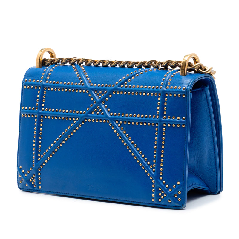 Small Studded Lambskin Diorama Flap - Image 2