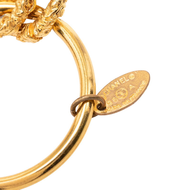 CC Gold Plated Medallion Key Chain - Image 3