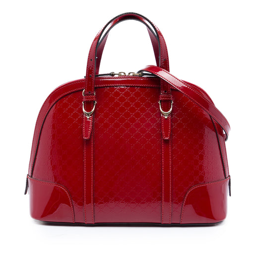 Small Microguccissima Patent Nice Dome Satchel - Image 1