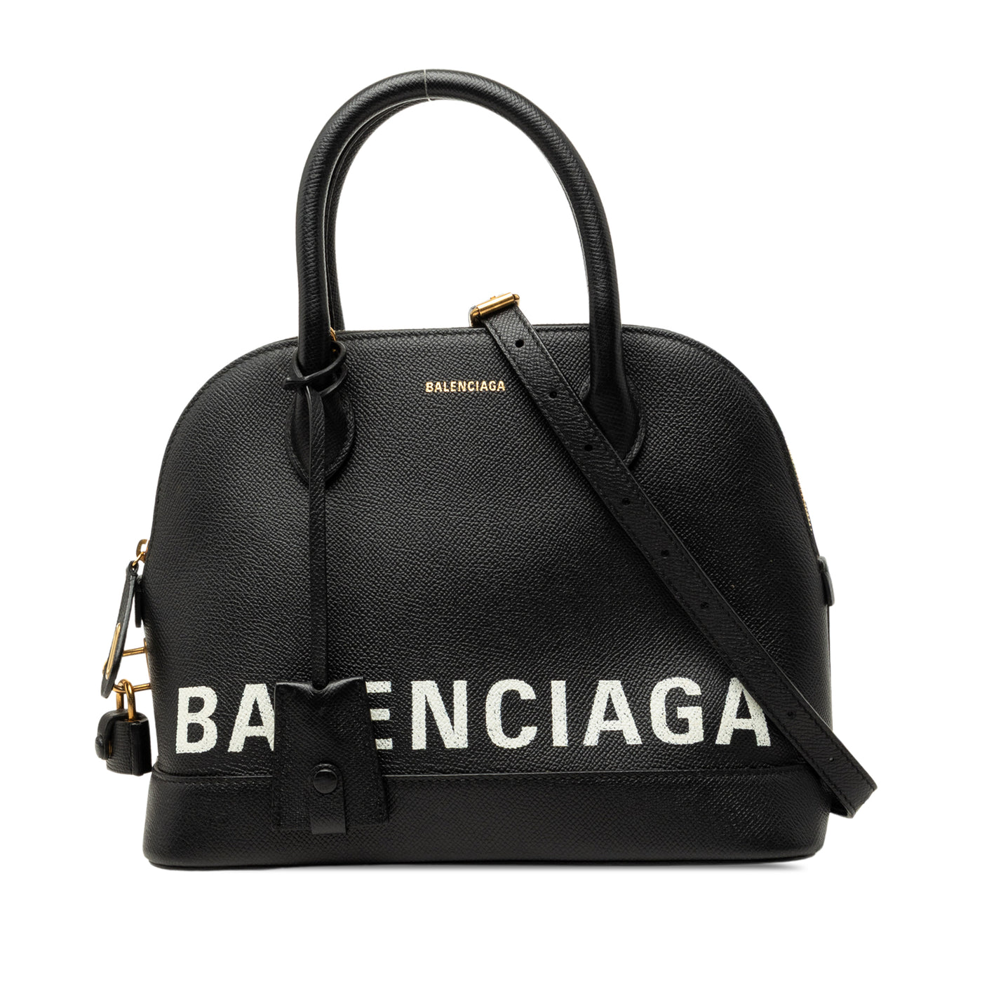 Grained Calfskin Ville Top Handle Bag S - Image 1