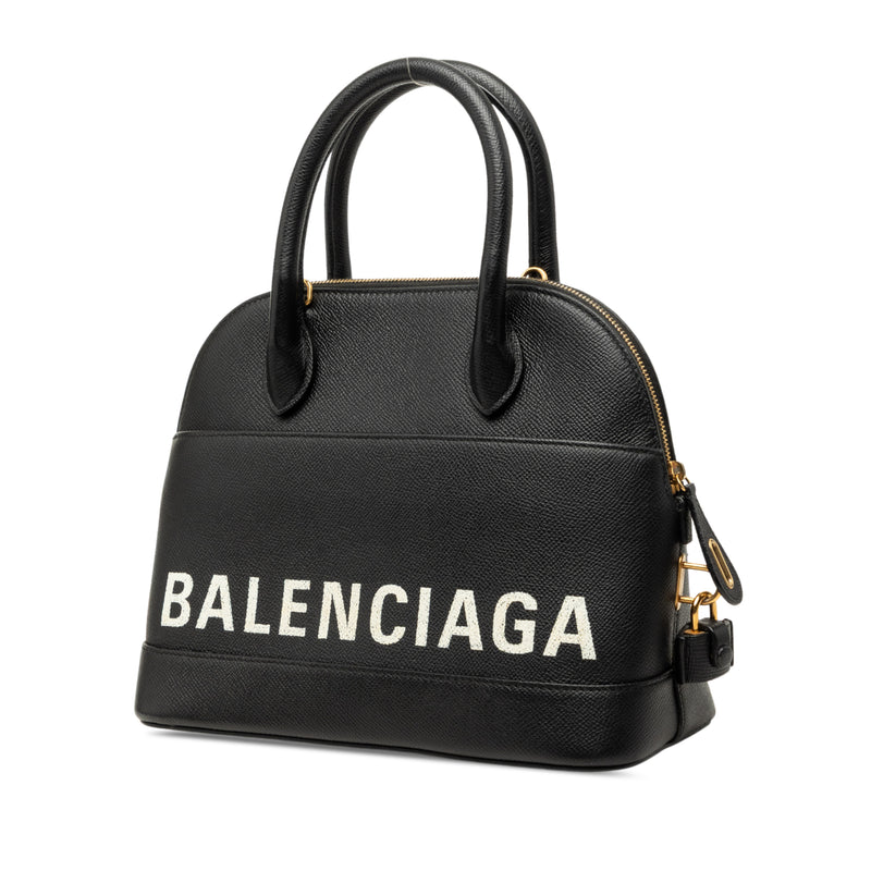 Grained Calfskin Ville Top Handle Bag S - Image 2