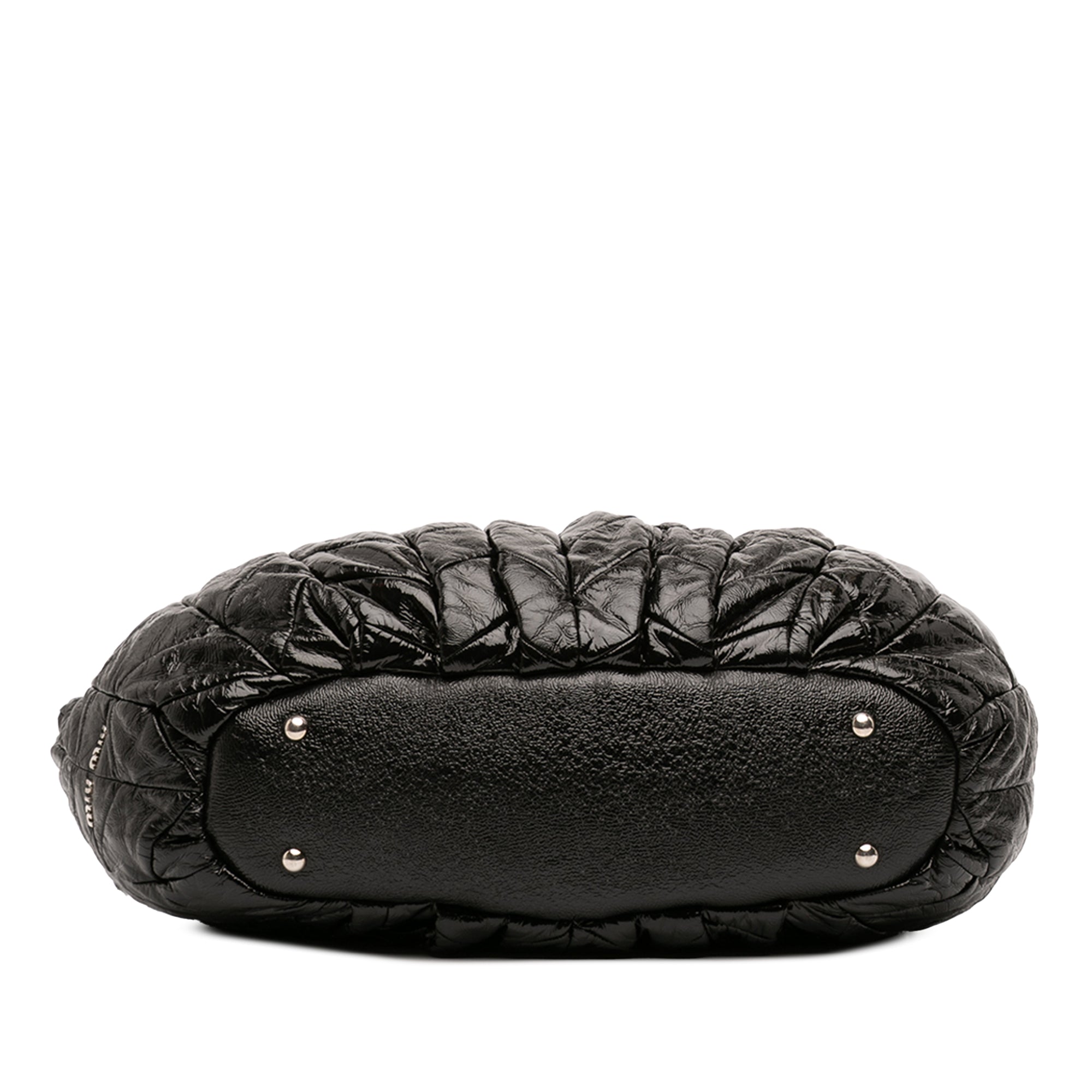 Quilted Patent Leather Hobo - Image 3