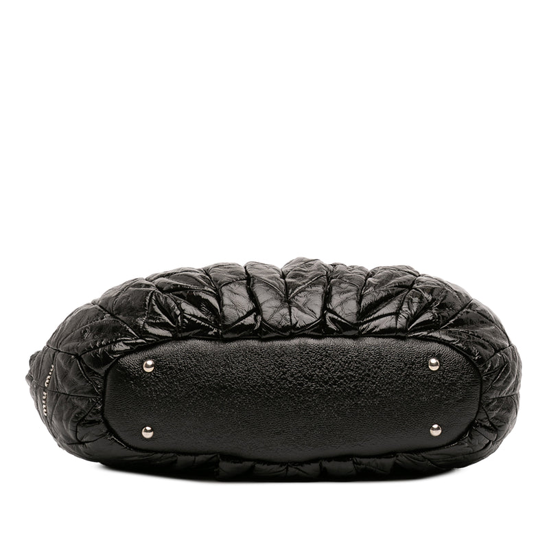 Quilted Patent Leather Hobo - Image 3