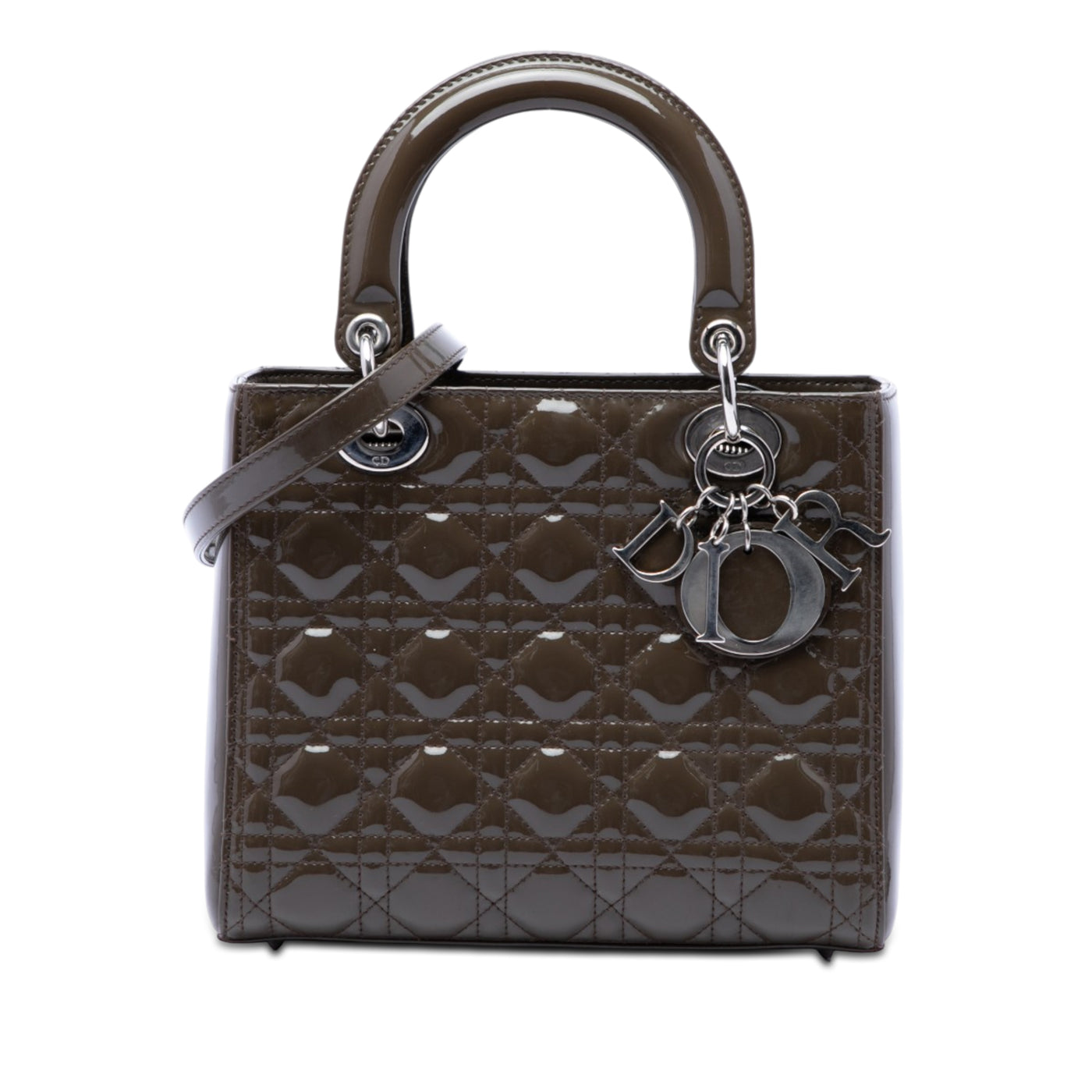 Medium Patent Cannage Lady Dior - Image 1