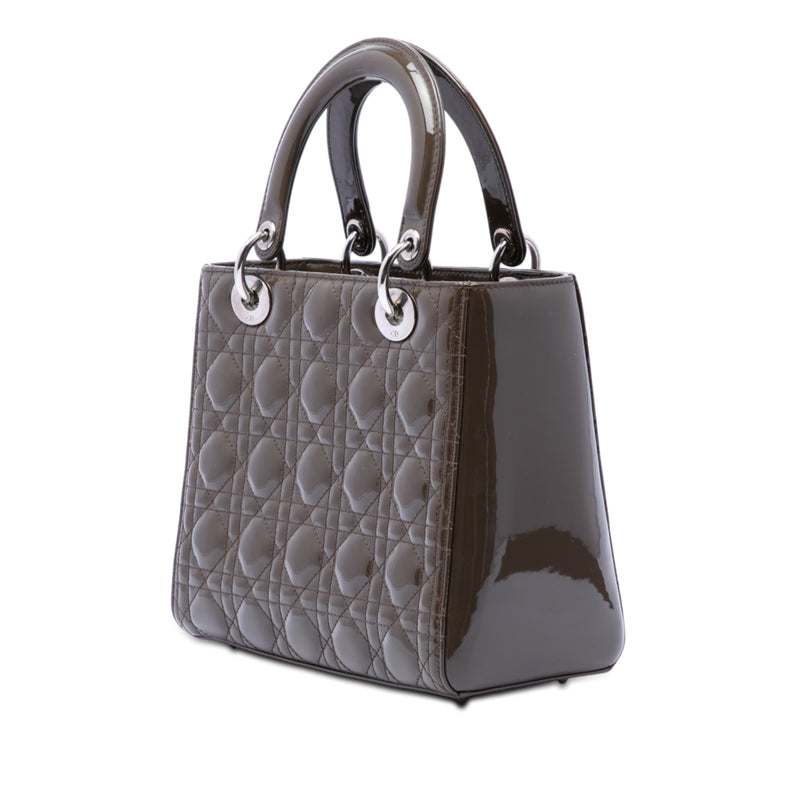 Medium Patent Cannage Lady Dior - Image 2
