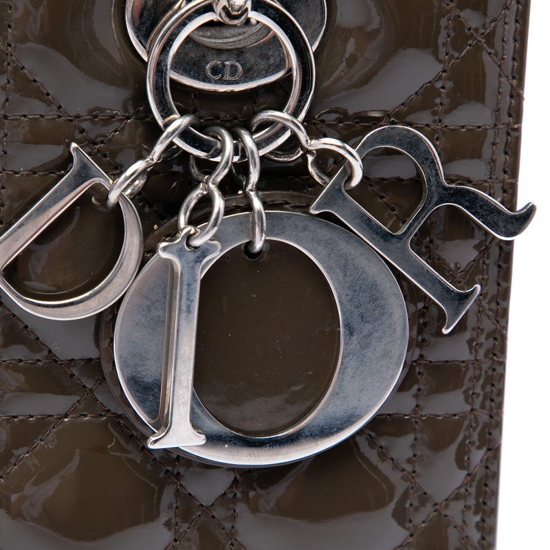 Medium Patent Cannage Lady Dior - Image 5