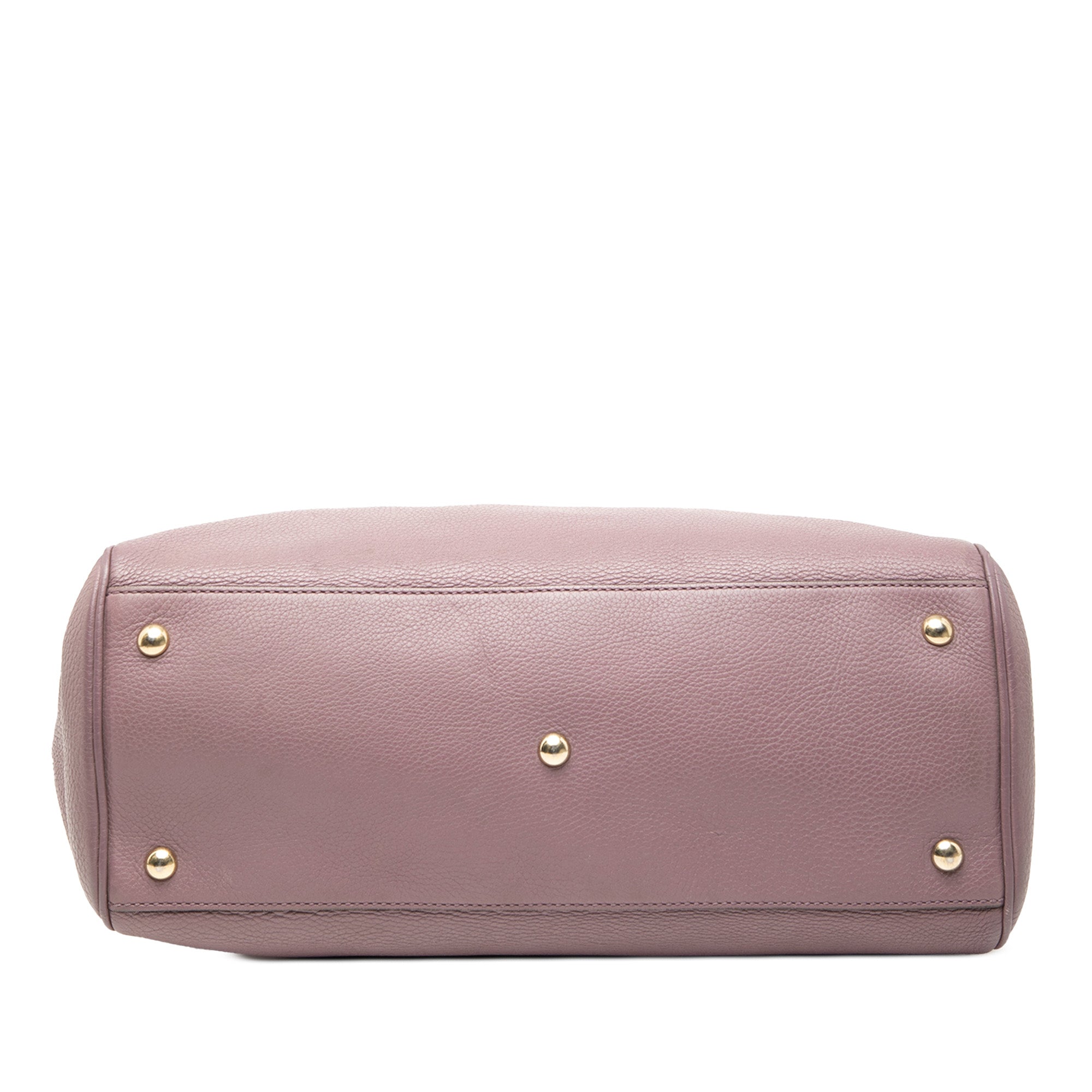 Medium Calfskin Bamboo Shopper Satchel - Image 3