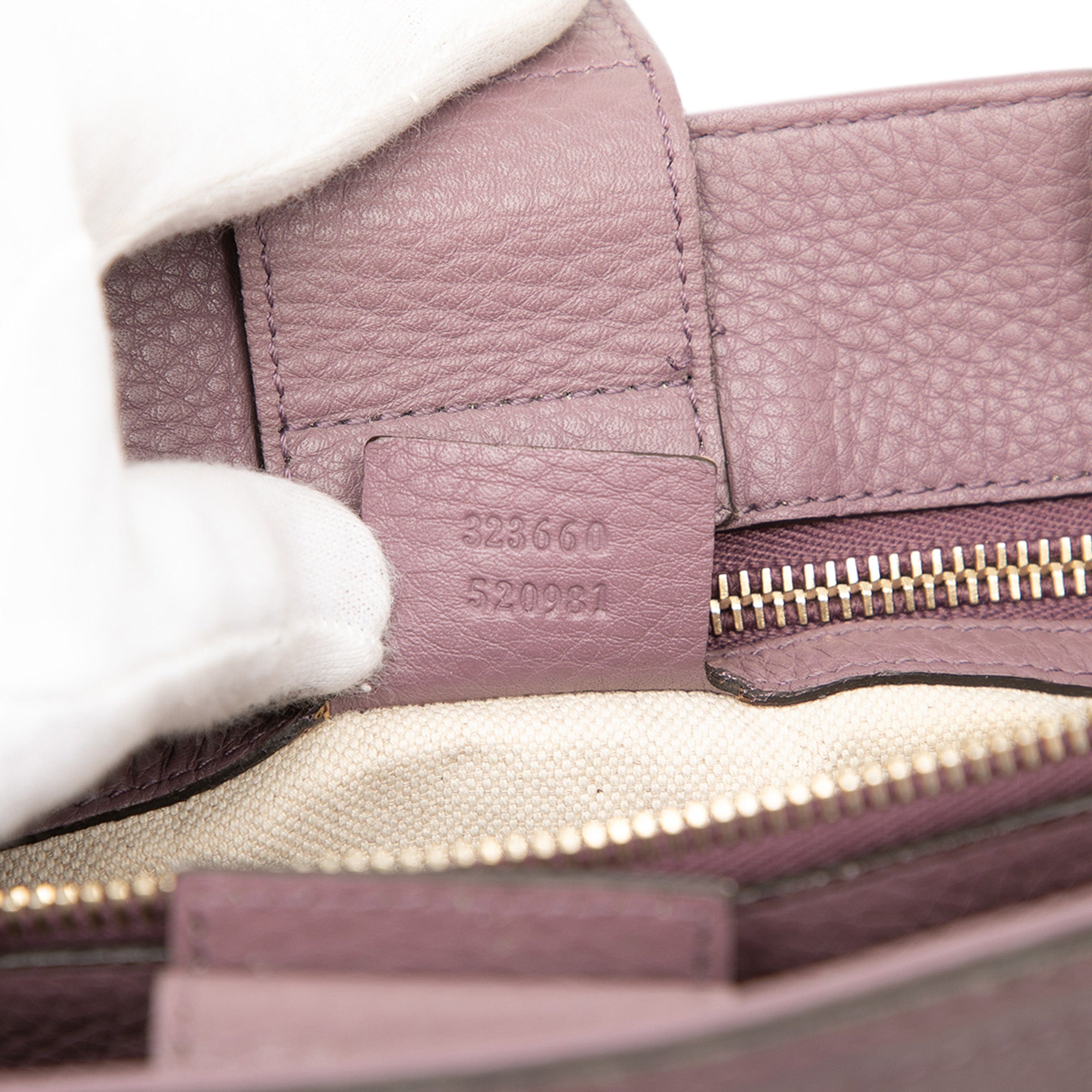 Medium Calfskin Bamboo Shopper Satchel - Image 6