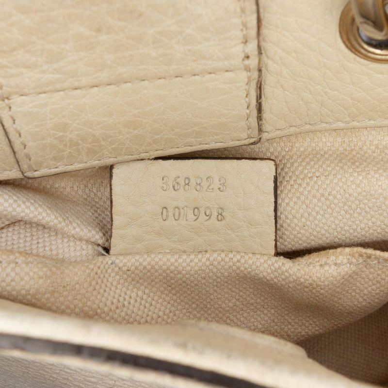 Mini Calfskin Bamboo Shopper Satchel - Image 6