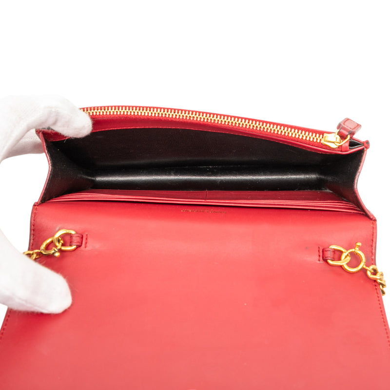 Smooth Calfskin Monogram Kate Tassel Wallet on Chain - Image 4