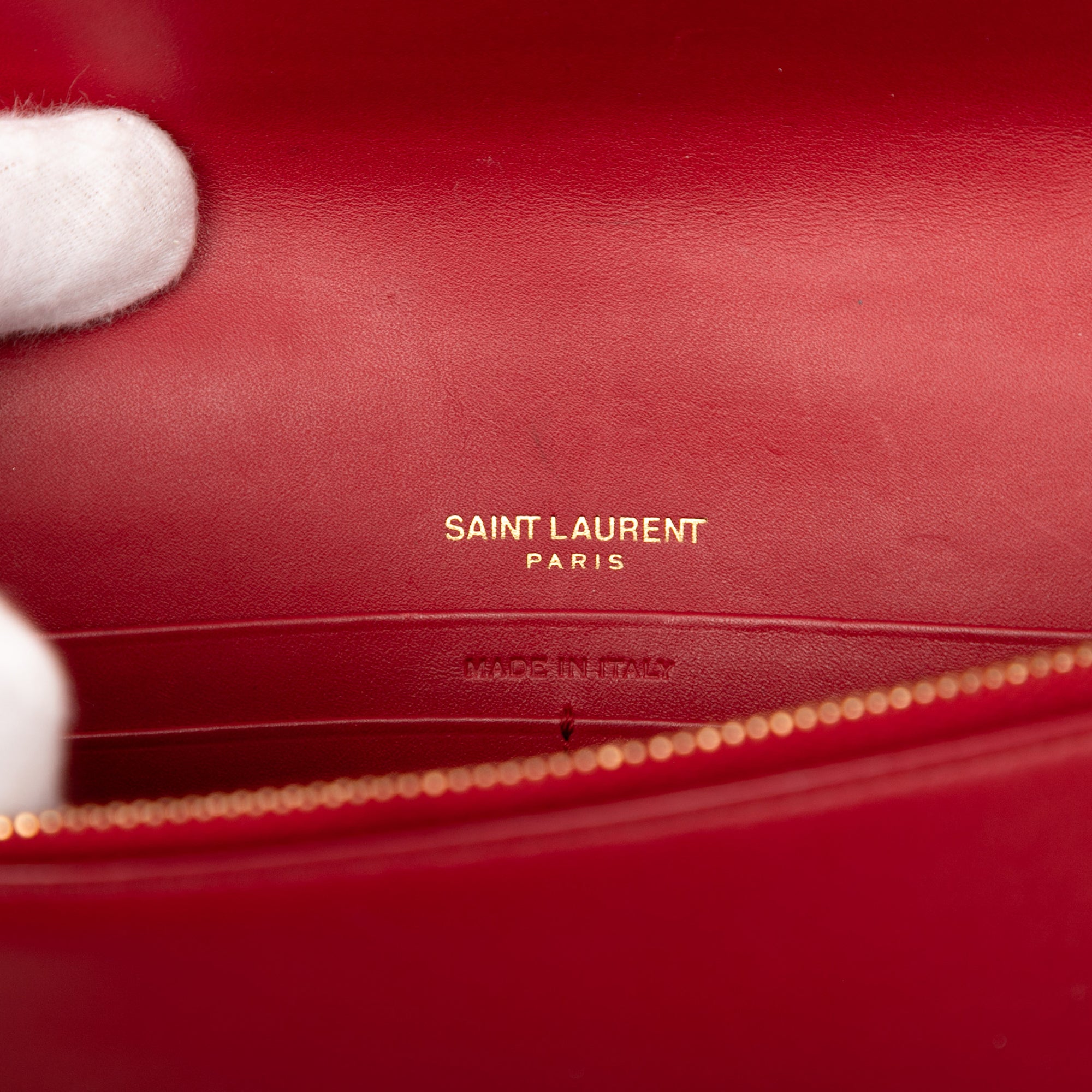 Smooth Calfskin Monogram Kate Tassel Wallet on Chain - Image 5