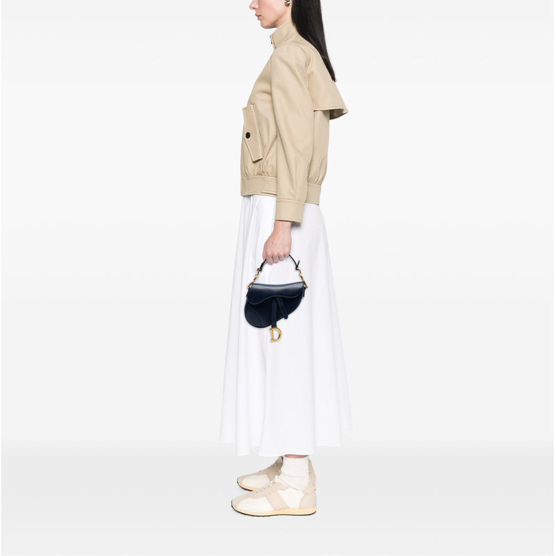 Mini Smooth Calfskin Saddle Bag - Image 7