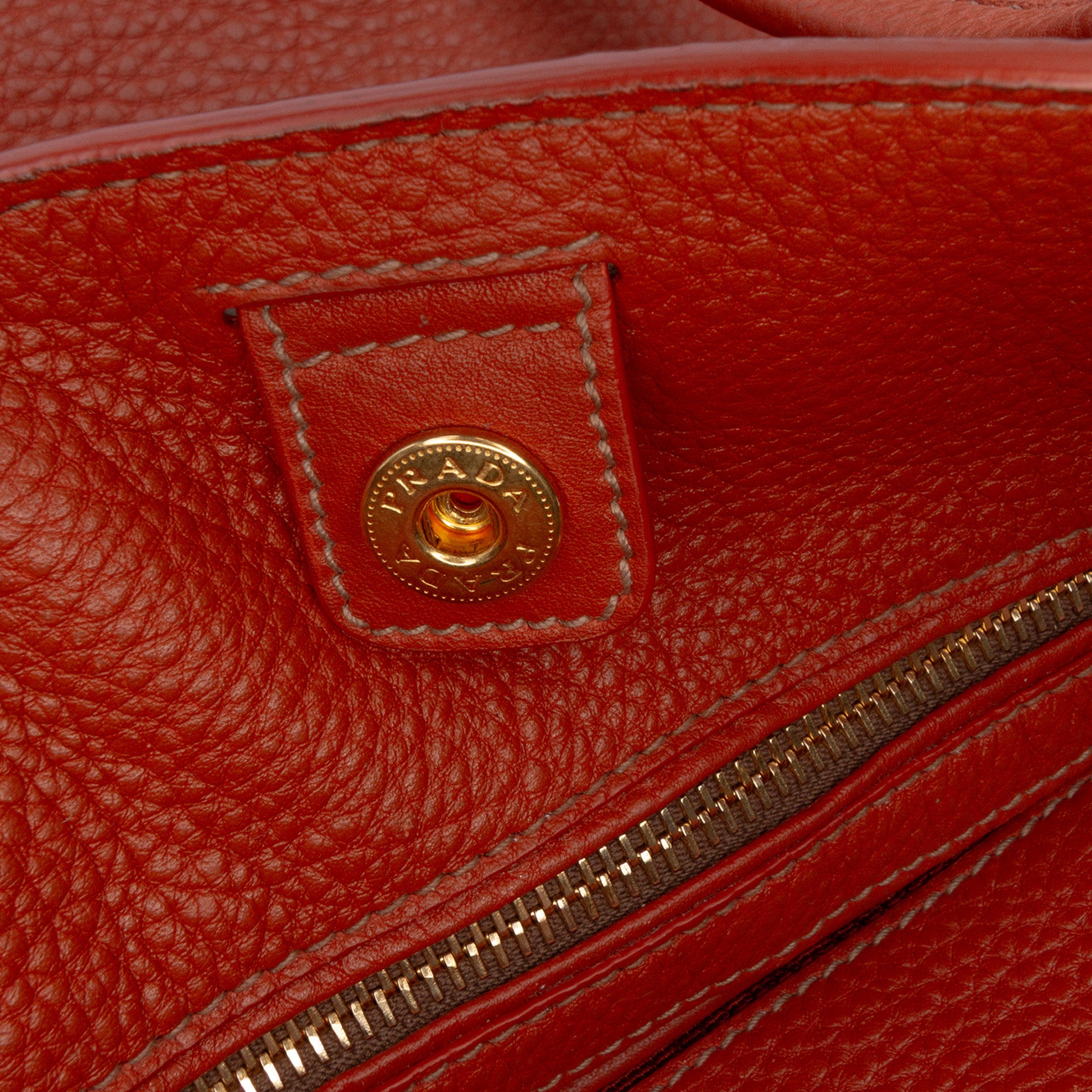 Vitello Daino Side Zip Shopper Tote - Image 7